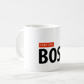 Mug Je suis le patron - attaquez pour des patrons (Devant gauche)