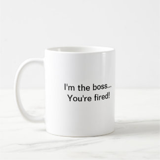 Mug Je suis le patron… que vous êtes mis le feu !
