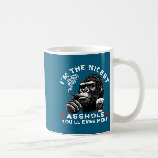 Mug Je suis le plus gentil trou que vous rencontrerez  (Droite)