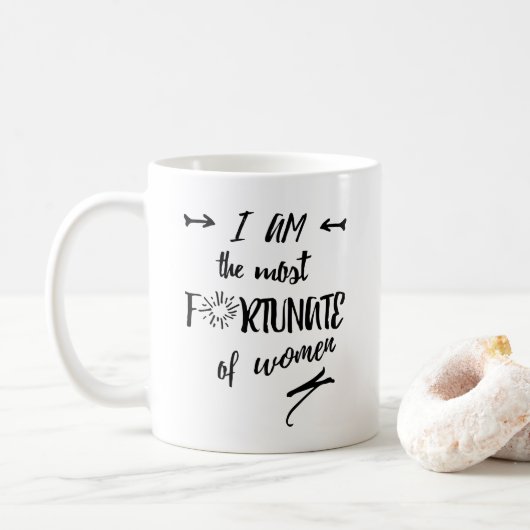 Mug Je suis le plus heureux des femmes (Avec donut)