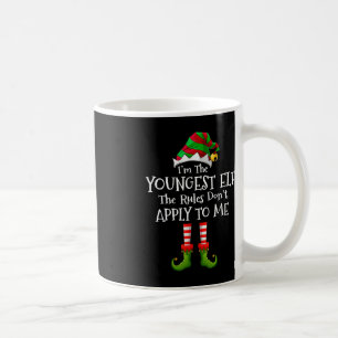 Mug Je suis le plus jeune elfe règles ne s'appliquent 