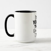 Mug Je suis le plus jeune que les règles ne s'applique (Gauche)