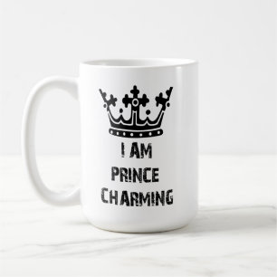 Mug JE SUIS LE PRINCE CHARMANT petit ami fiancé père d