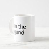 Mug Je suis le produit de fonctionnaire de légende (Devant gauche)