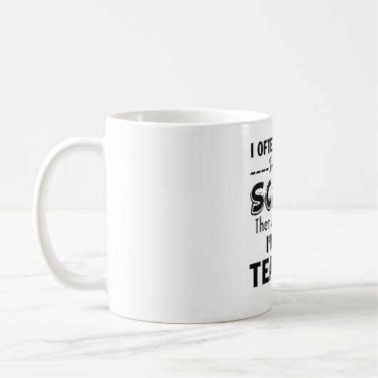 Mug Je suis le professeur (Gauche)