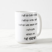 Mug Je suis le professeur ! (Devant droit)