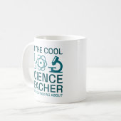 Mug Je suis le professeur de sciences Cool (Devant gauche)