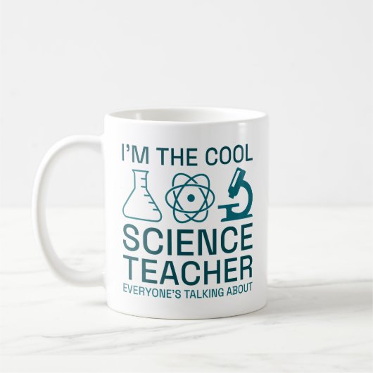 Mug Je suis le professeur de sciences Cool (Gauche)
