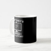 Mug Je suis le programme amusant de soutien technique (Devant gauche)