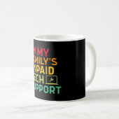 Mug Je suis le support technique non rémunéré de ma fa (Devant droit)