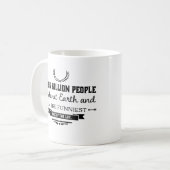 Mug Je suis le texte de personne le plus drôle (Devant gauche)