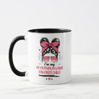 Mug Je suis l'enfant préféré de ma belle-mère