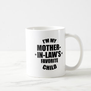Mug Je suis l'enfant préféré de ma belle-mère, famille