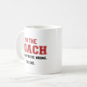Mug Je suis l'entraîneur (Devant gauche)