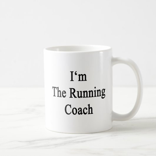 Mug Je suis l'entraîneur courant (Droite)