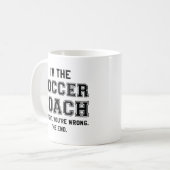 Mug Je suis l'entraîneur de football (Devant gauche)
