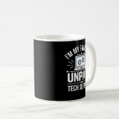 Mug Je suis ma famille Soutien technique non payé Sarc (Devant droit)