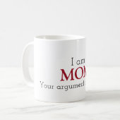 Mug Je Suis Maman Personnalisable (Devant gauche)
