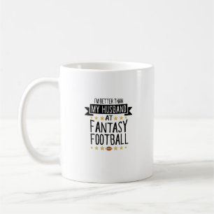 Mug Je suis meilleur que mon mari au football d'Imagin