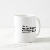 Mug Je suis Microbiologiste pour gagner du temps Suppo (Devant droit)
