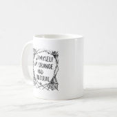 Mug Je Suis Moi-Même Étrange Et Inhabituel Halloween É (Devant gauche)