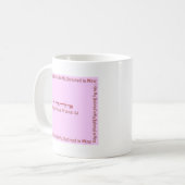 Mug Je suis mon aimé : Mon aimé est le mien (Devant gauche)