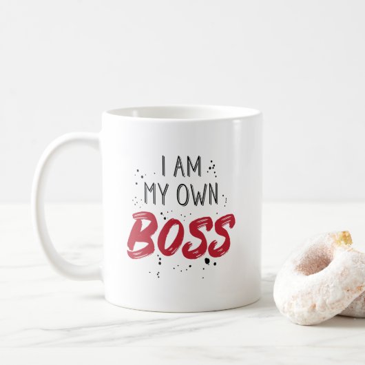 Mug Je suis mon propre entrepreneur d'entrepreneur de (Avec donut)