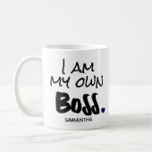 Mug Je suis mon propre patron Pink Business propriétai (Gauche)