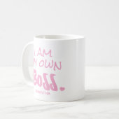 Mug Je suis mon propre patron Pink Business propriétai (Devant gauche)