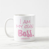 Mug Je suis mon propre patron Pink Business propriétai (Gauche)