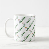 Mug Je suis Motif de la typographie de la fierté du pa (Gauche)
