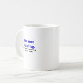 Mug Je suis ne discutant pas moi explique simplement (Devant gauche)