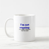 Mug Je suis ne discutant pas moi explique simplement (Gauche)