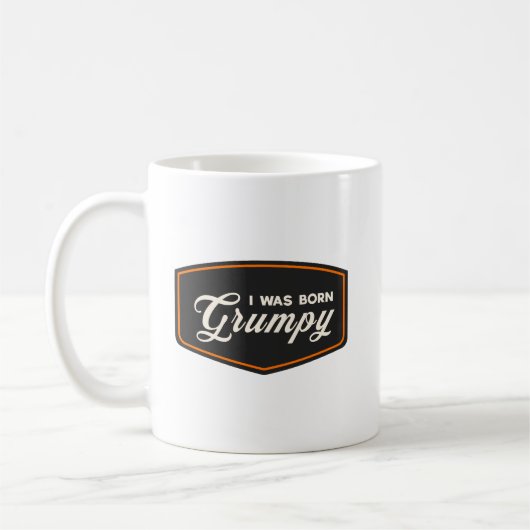 Mug Je suis né grincheux (Gauche)