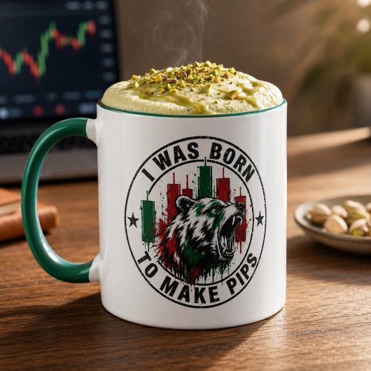 Mug Je suis né pour faire des Pips Conception de Trade