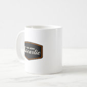 Mug Je suis né sarcastique (Devant gauche)