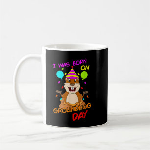 Mug Je Suis Né Sur La Marmotte Jour Drôle Anniversaire