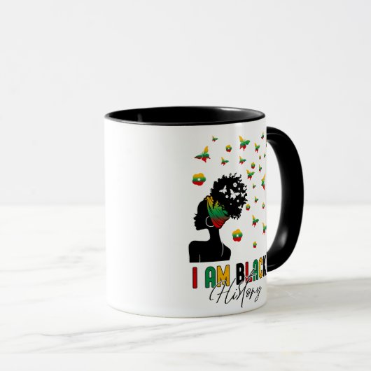 Mug Je suis Noir (Devant droit)