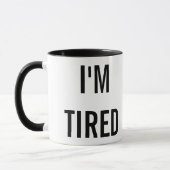 Mug Je suis nouveau cadeau fatigué de parent (Gauche)