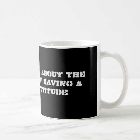 Mug Je suis optimiste au sujet de la possibilité de… (Droite)