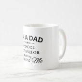 Mug Je suis papa et conseiller scolaire Rien ne me fai (Devant droit)