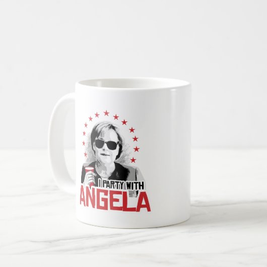 Mug Je suis partie avec Angela - - (Devant gauche)