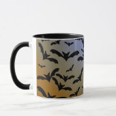 Mug Je suis partie Batty pour les chauves-souris noire (Gauche)