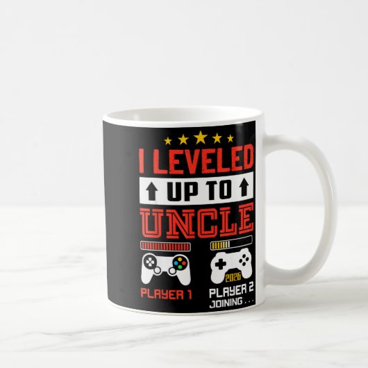 Mug Je suis passé au rang d'oncle 2026 Je vais être on (Droite)
