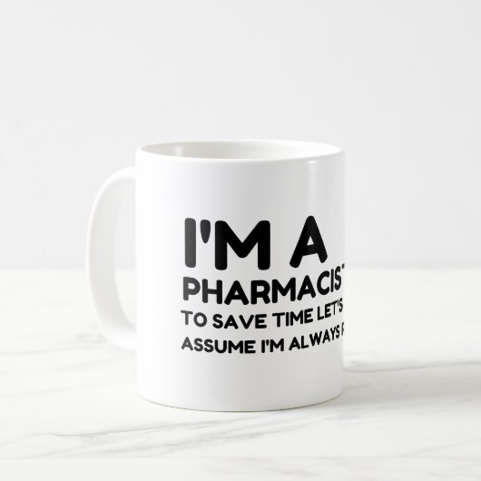 MUG JE SUIS PHAMACISTE (Devant gauche)