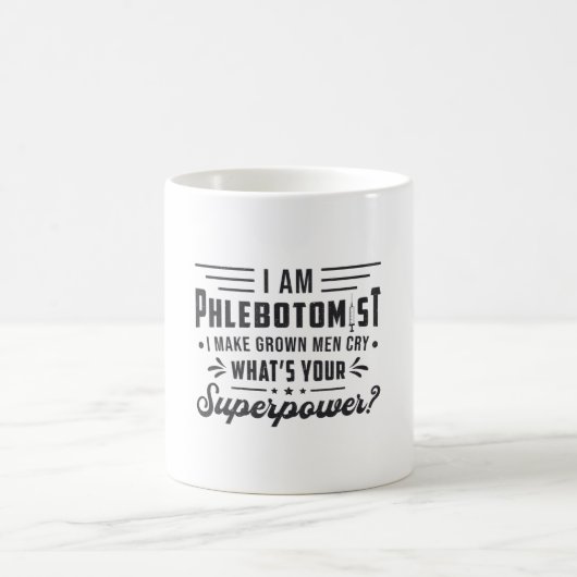 Mug Je Suis Phlebotomiste Superpuissance Phlebotomie C (Centre)