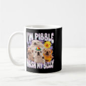 Mug Je Suis Pibble Lave Mon Ventre Pibble Mème Drôle D (Gauche)