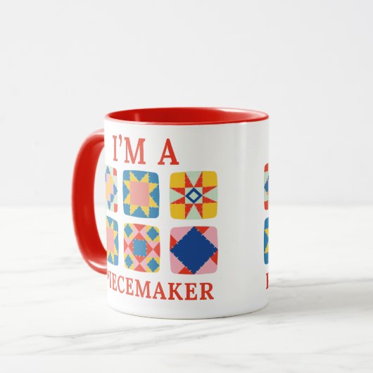 Mug Je suis Piecemaker - Drôle Quilter (Devant gauche)