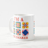 Mug Je suis Piecemaker - Drôle Quilter (Devant gauche)