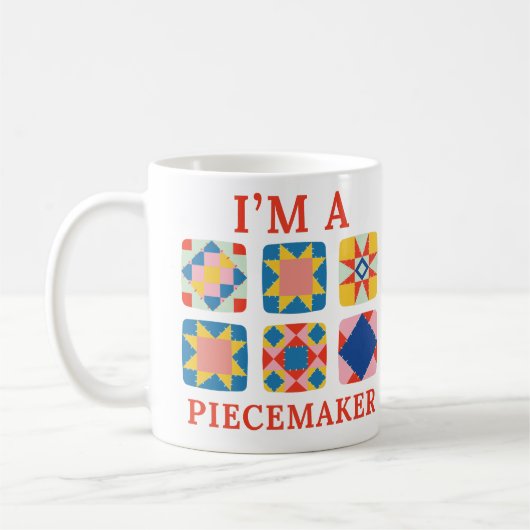 Mug Je suis Piecemaker - Drôle Quilter (Gauche)